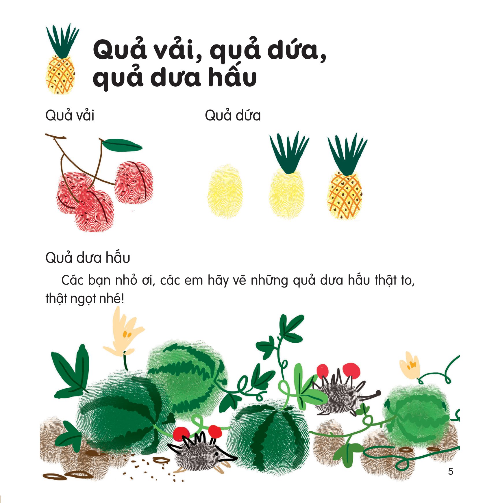 100++ ý tưởng sáng tạo vẽ tranh bằng vân tay - thực vật - bìa cứng