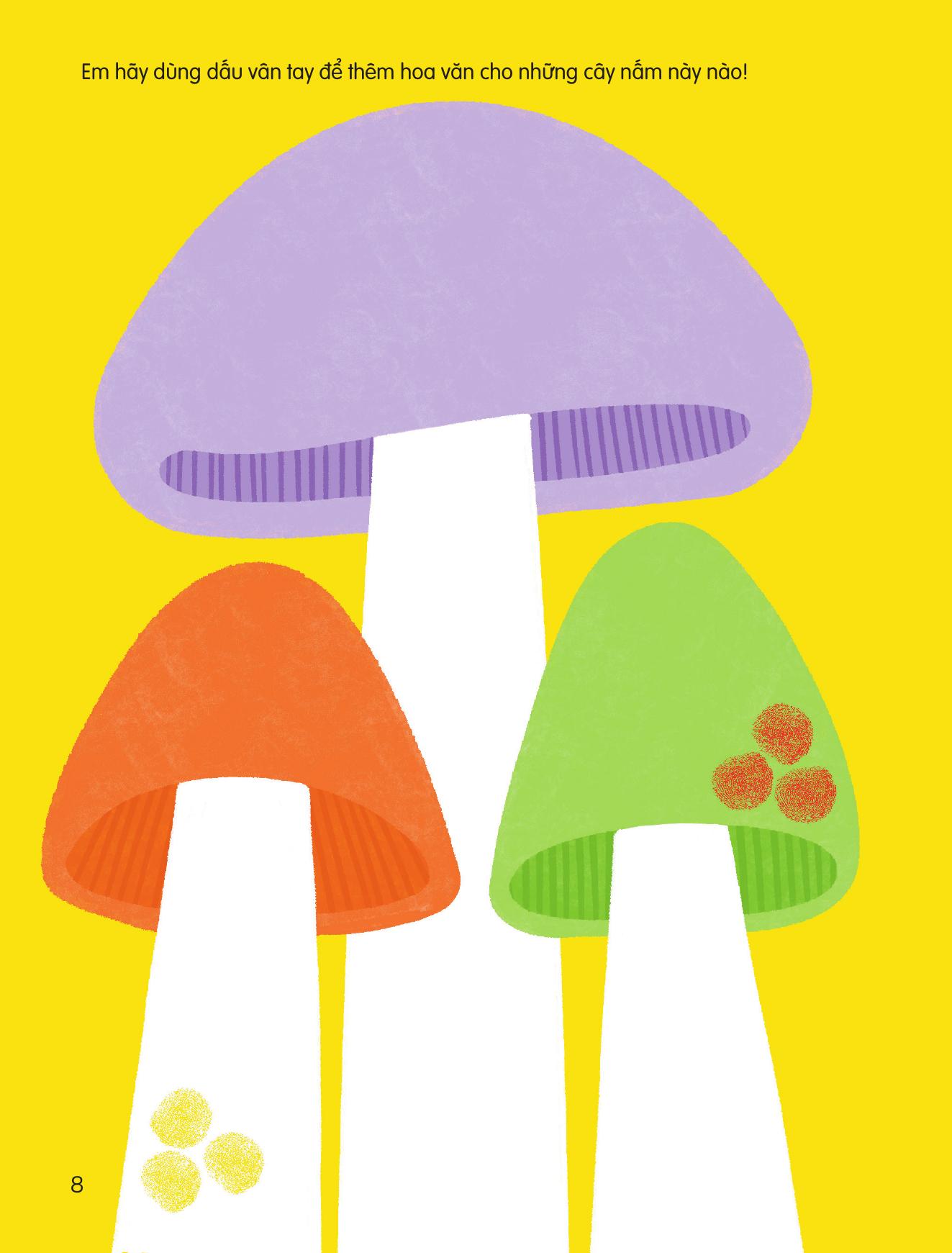 100++ Ý Tưởng Sáng Tạo Vẽ Tranh Bằng Vân Tay - Trong Vườn - Bìa Cứng