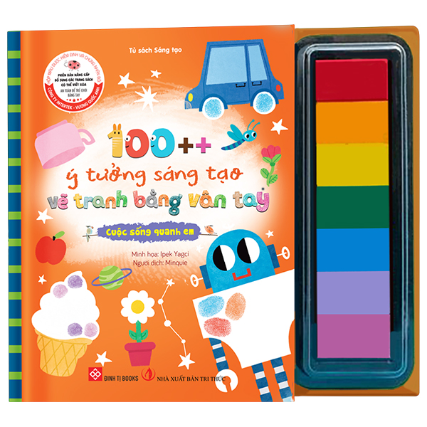 100++ Ý Tưởng Sáng Tạo Vẽ Tranh Bằng Vân Tay - Trong Vườn - Bìa Cứng