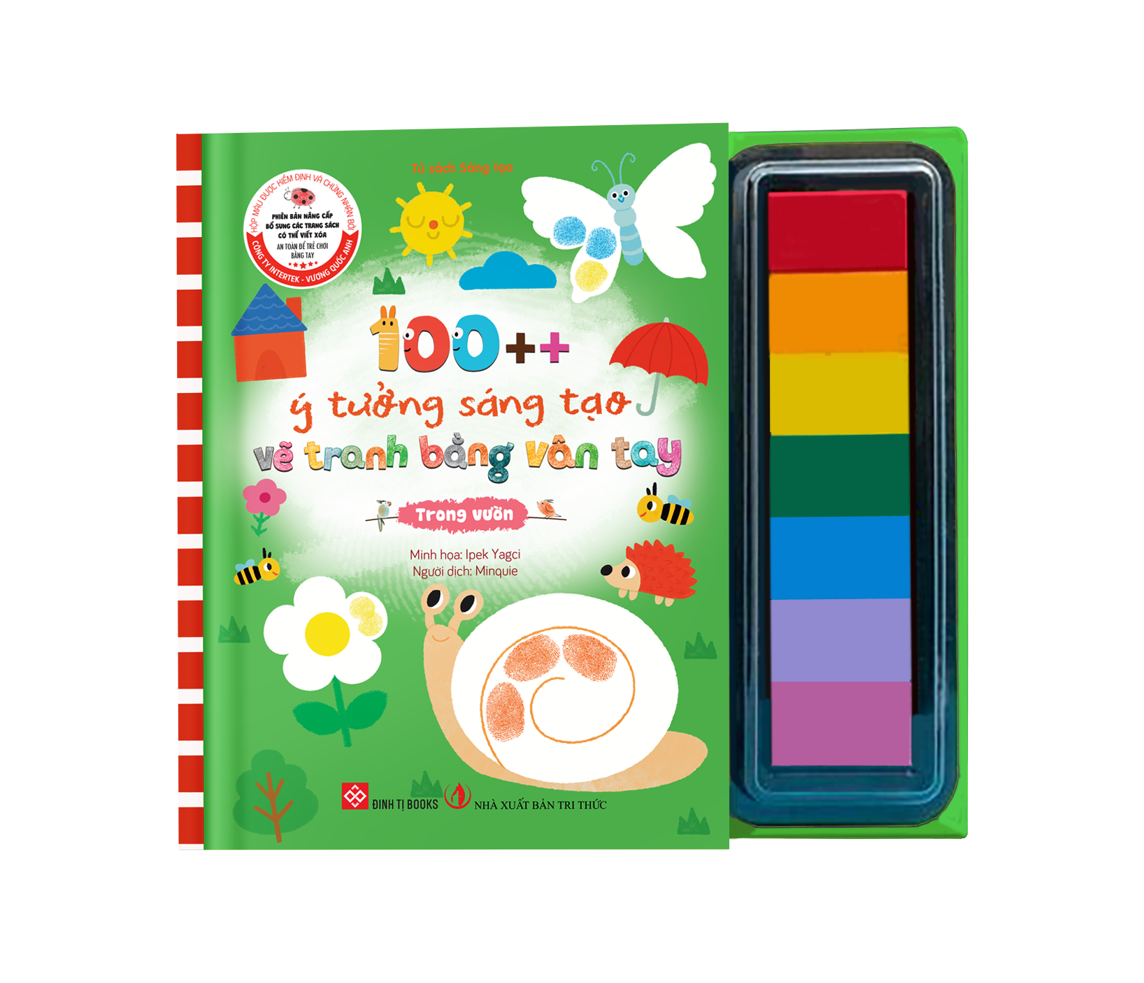 100++ Ý Tưởng Sáng Tạo Vẽ Tranh Bằng Vân Tay - Trong Vườn - Bìa Cứng