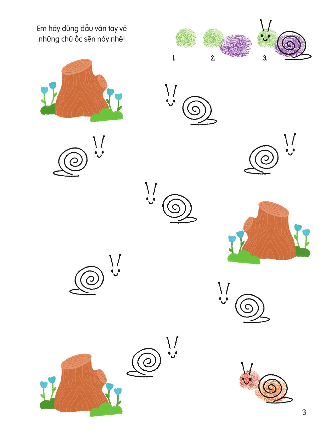 100++ Ý Tưởng Sáng Tạo Vẽ Tranh Bằng Vân Tay - Trong Vườn - Bìa Cứng