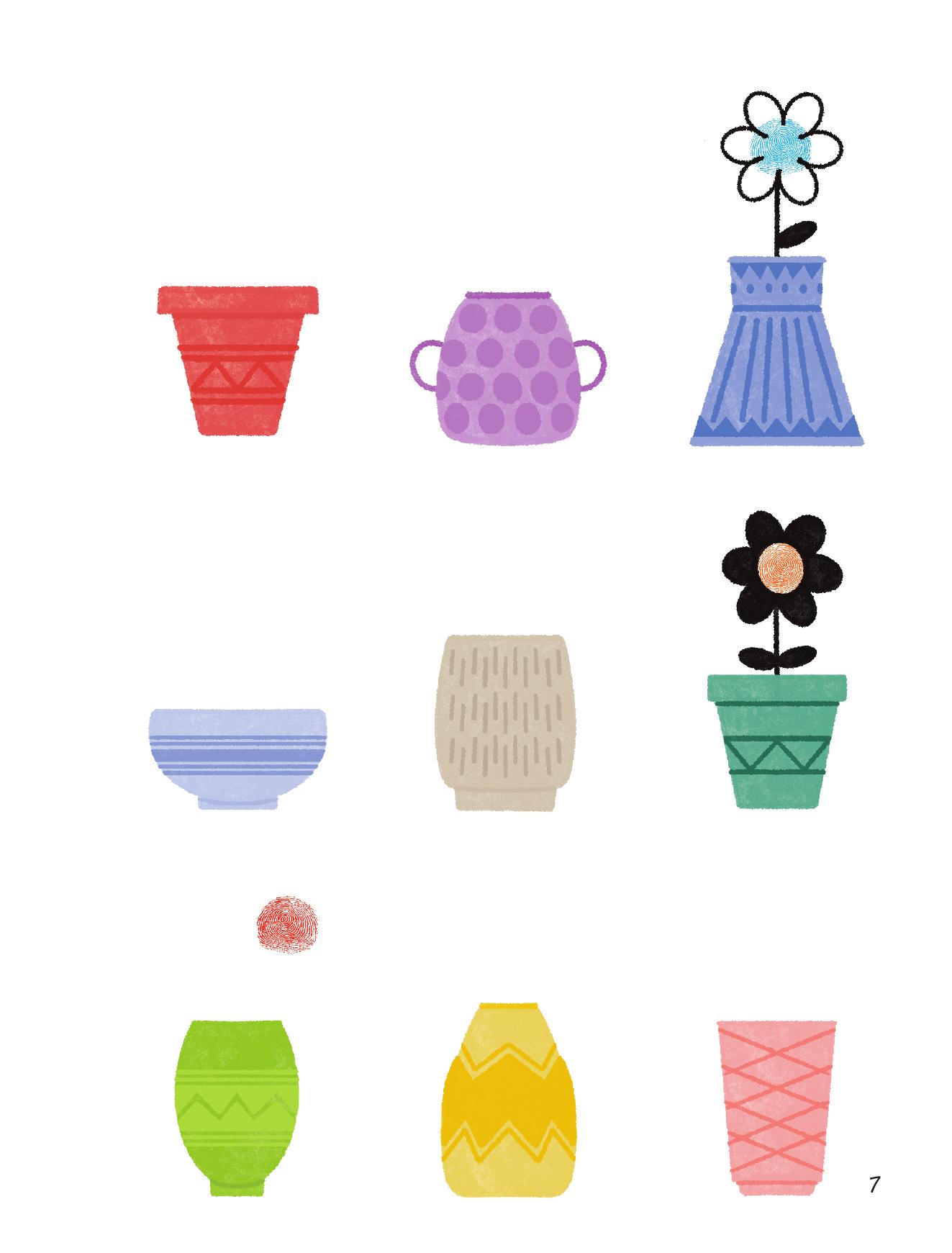 100++ Ý Tưởng Sáng Tạo Vẽ Tranh Bằng Vân Tay - Trong Vườn - Bìa Cứng