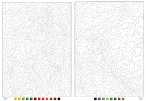 100 パズルぬりえ 6 美しい自然 - 100 puzzle coloring 6 beautiful nature