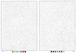 100 パズルぬりえ 6 美しい自然 - 100 puzzle coloring 6 beautiful nature