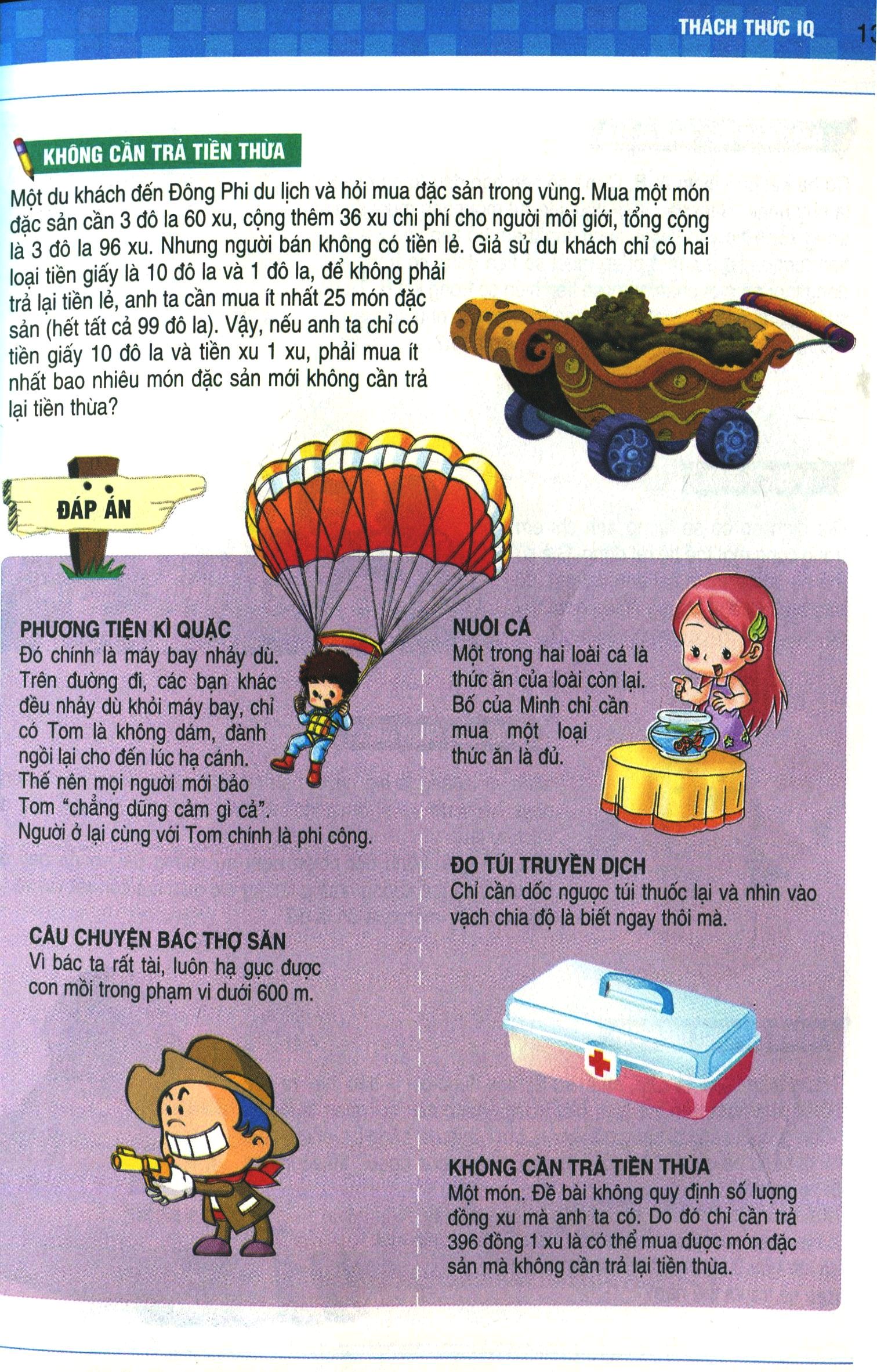 1000 câu đố phát triển trí tuệ - thách thức iq (tái bản 2019)