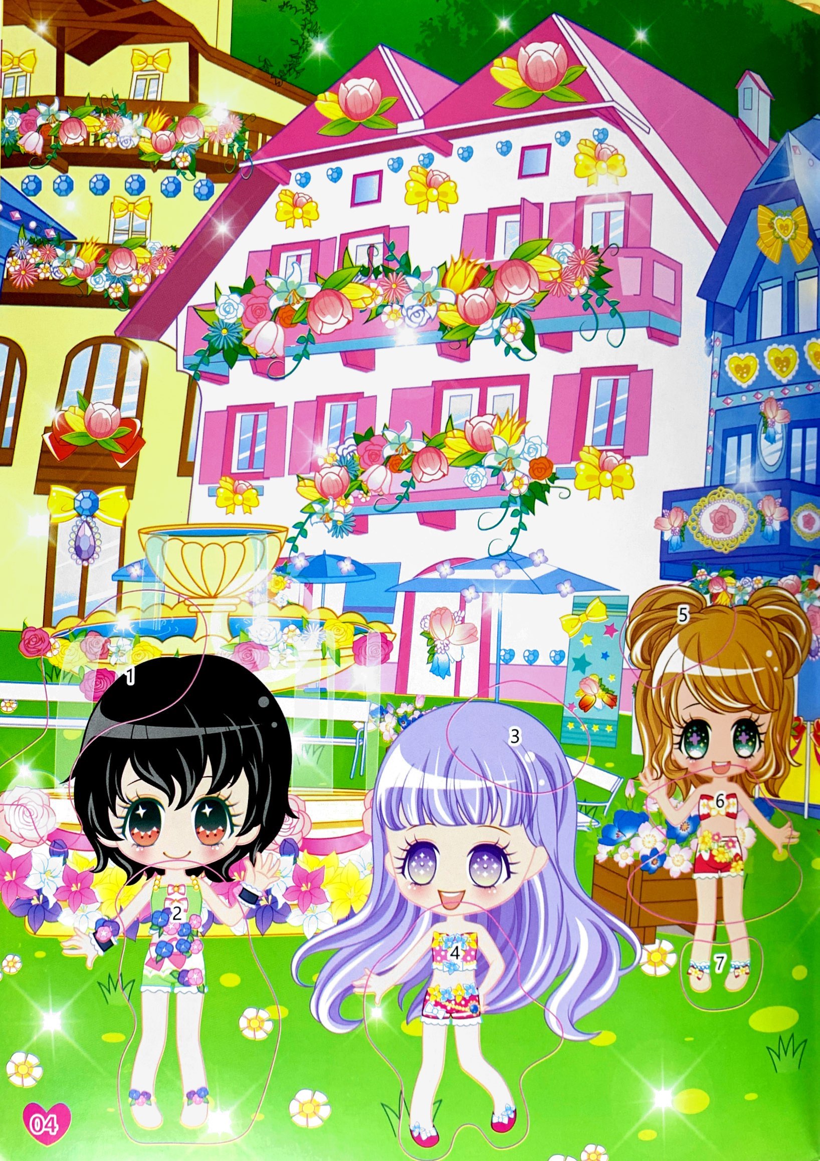 1000 hình dán trang phục công chúa - công chúa hoa tường vi (tái bản 2023)