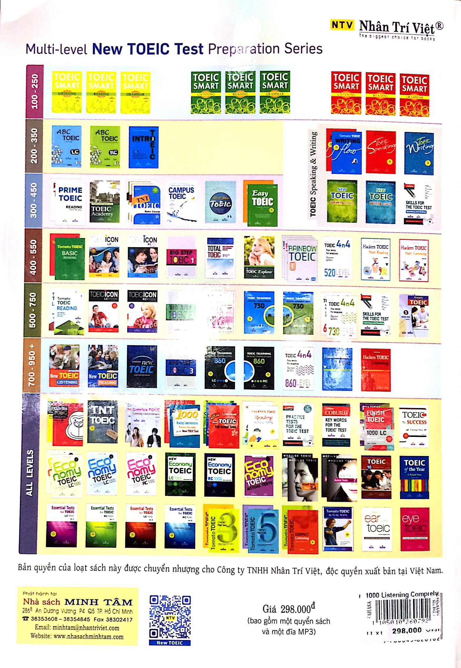 1000 listening comprehension practice test items for the new toeic test