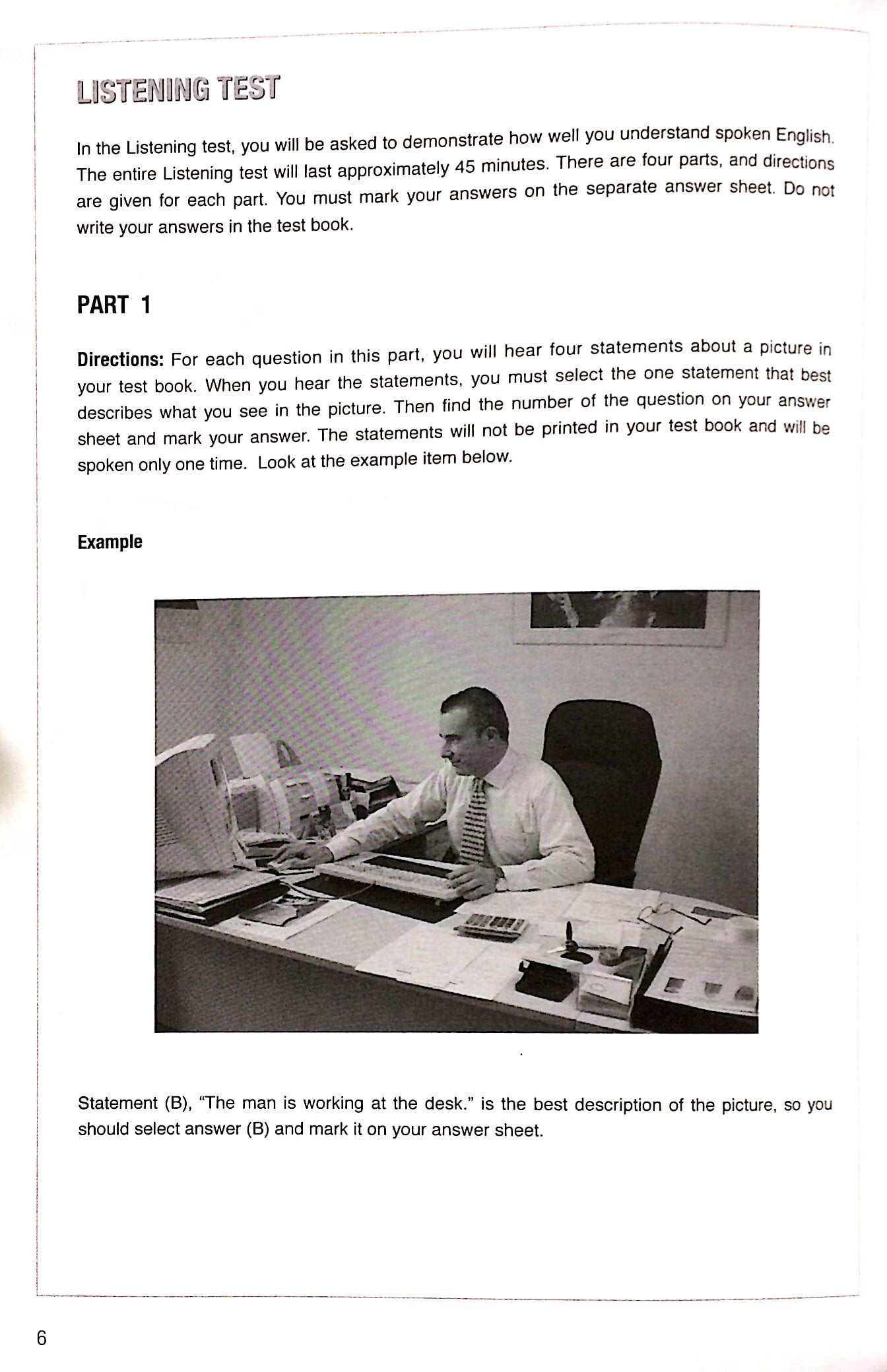 1000 listening comprehension practice test items for the new toeic test