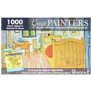 1000 piece jigsaw & reference book: great painters vincent van gogh