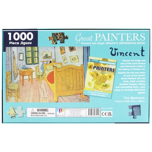 1000 piece jigsaw & reference book: great painters vincent van gogh