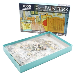 1000 piece jigsaw & reference book: great painters vincent van gogh