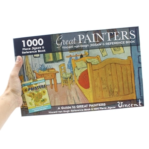 1000 piece jigsaw & reference book: great painters vincent van gogh
