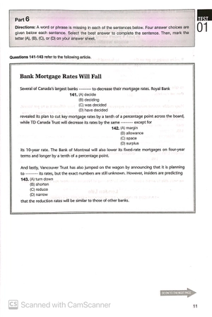 1000 reading comprehension practice test items for the new toeic test