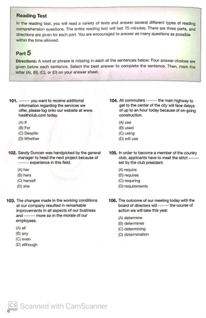 1000 reading comprehension practice test items for the new toeic test