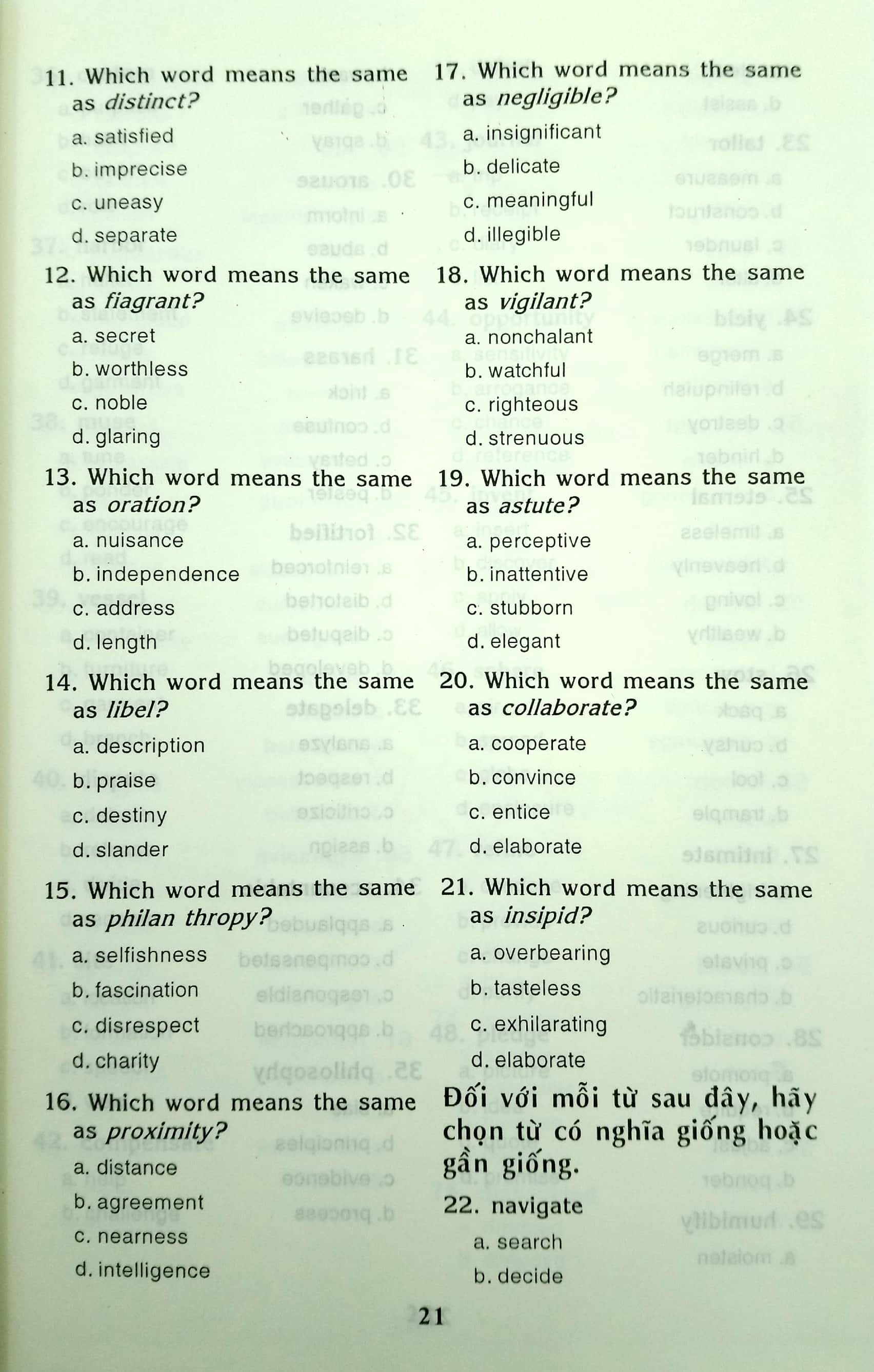 1001 câu hỏi về từ vựng tiếng anh và cách viết chính tả