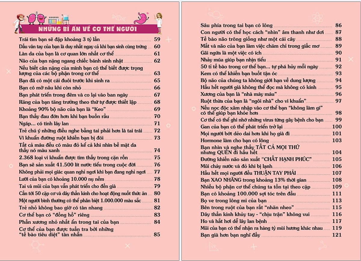 101 bí ẩn thú vị về khoa học và cơ thể người