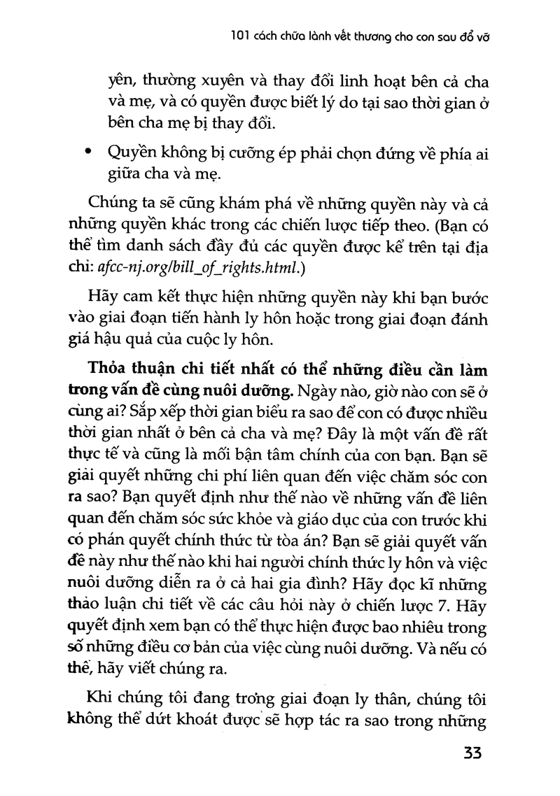 101 cách chữa lành vết thương cho con sau đổ vỡ - để con không tổn thương và vẫn luôn yêu bố mẹ