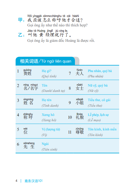 101 chủ đề giao tiếp tiếng trung trong thương mại (tái bản)