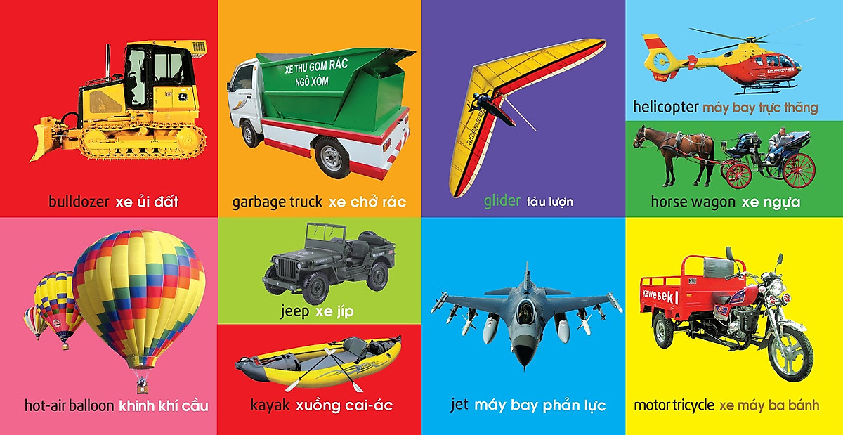 101 First Words - Transport- 101 Từ Đầu Tiên - Giao Thông - Bìa Cứng (Tái Bản 2021)