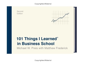 101 things i learned in business school
