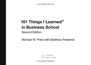 101 things i learned in business school