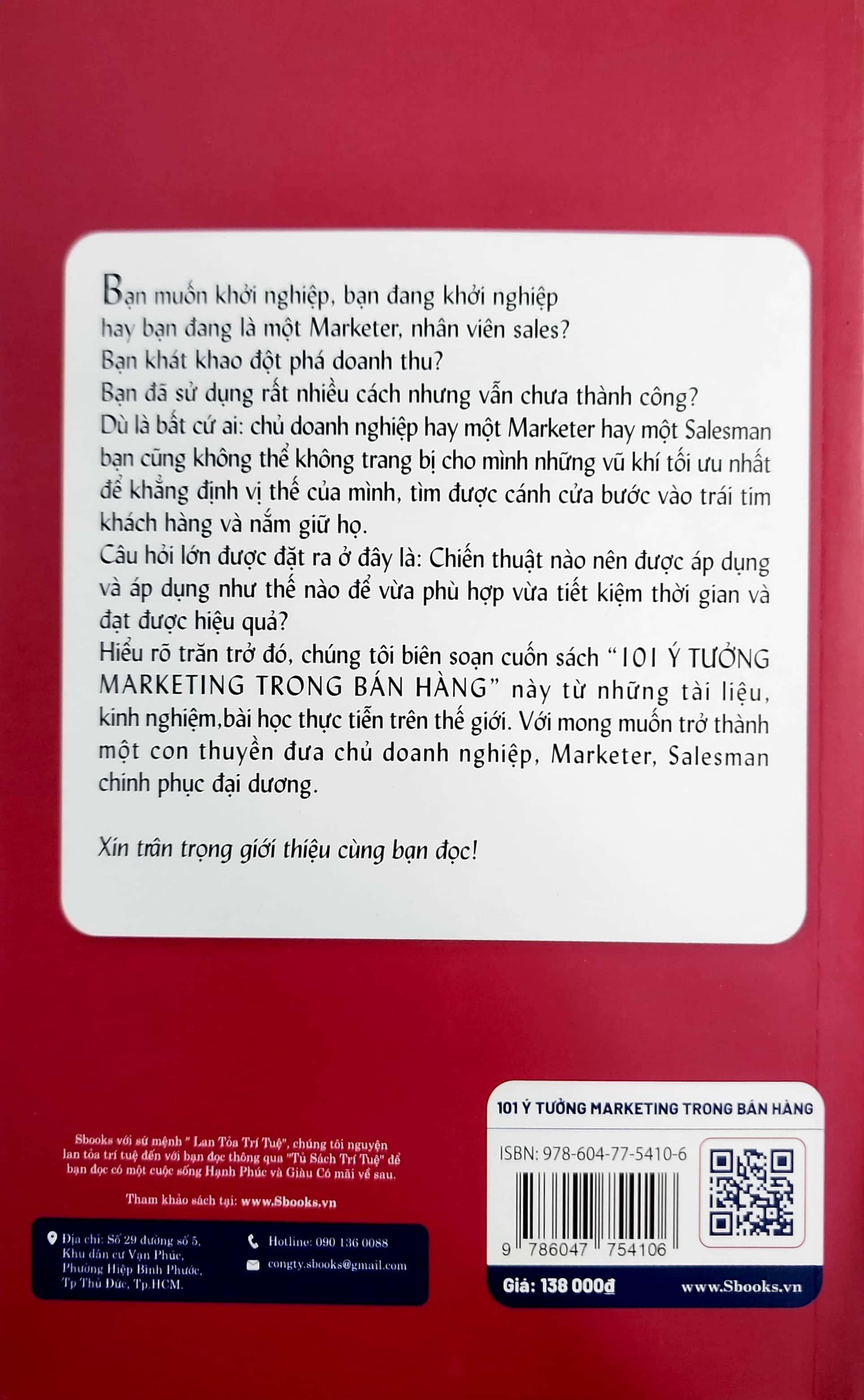 101 ý tưởng marketing trong bán hàng