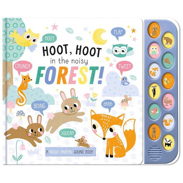 12 button sound book - playtime pals forest