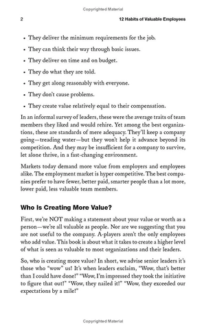 12 habits of valuable employees