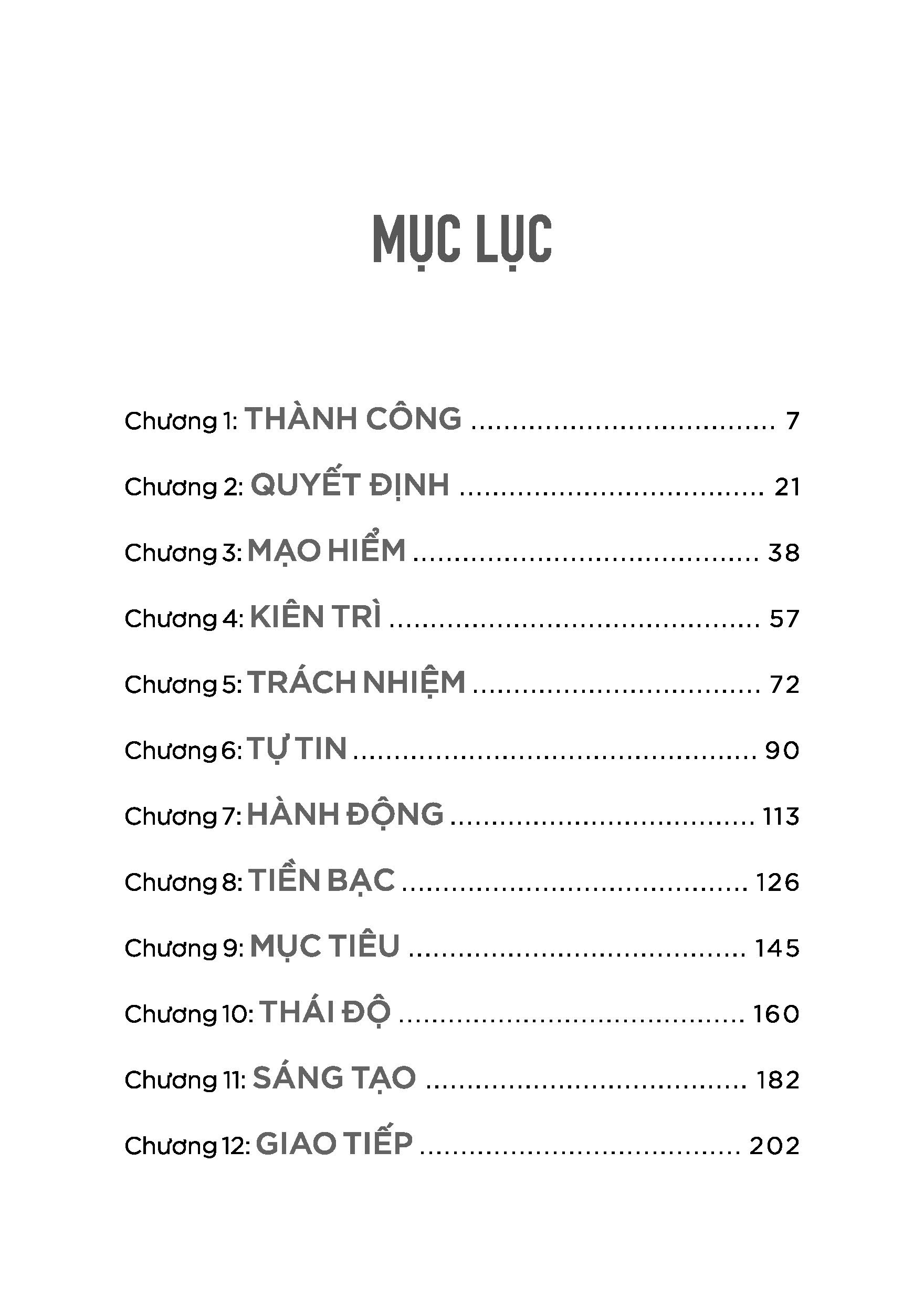 12 nguyên tắc chủ chốt để thành công