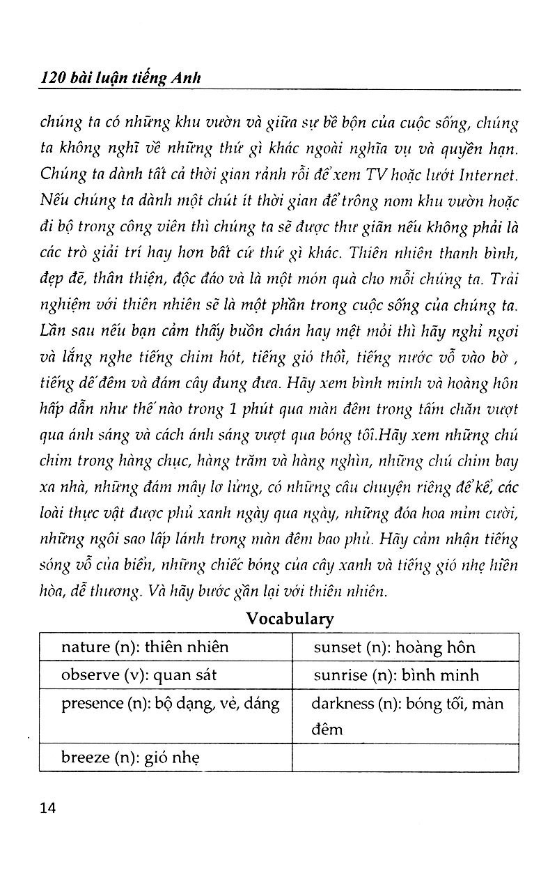 120 bài luận tiếng anh