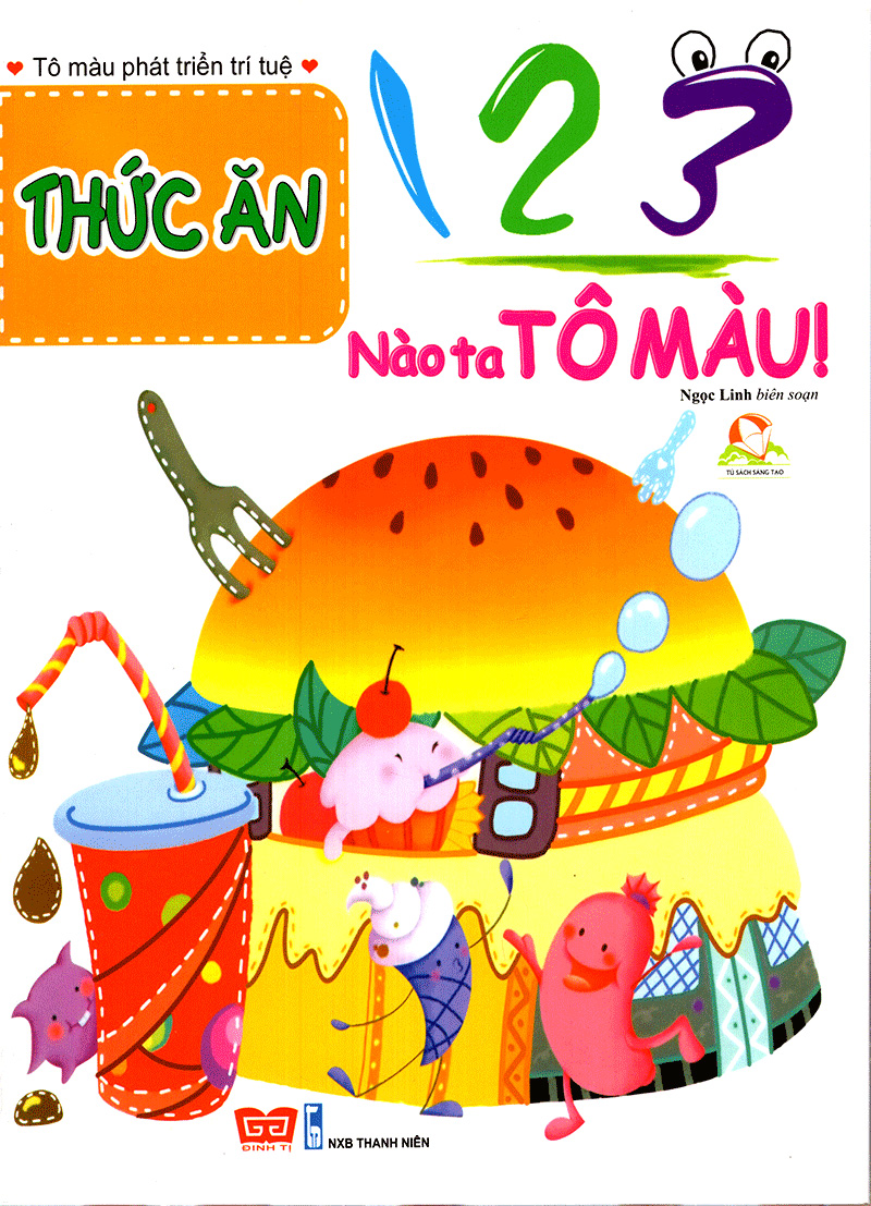 123 nào ta tô màu! thức ăn