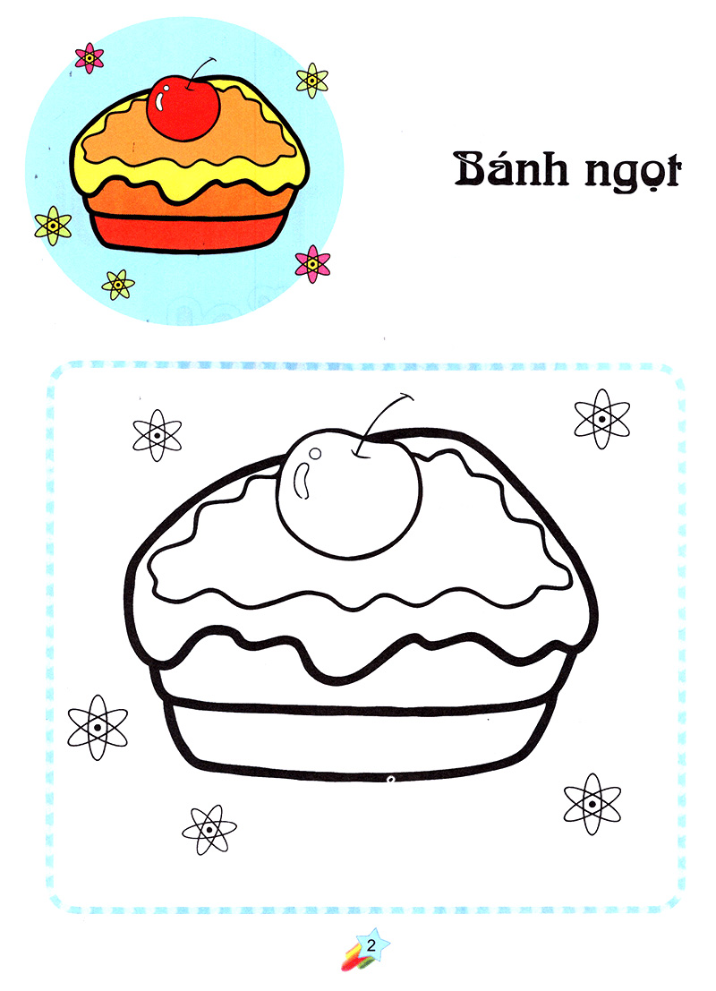 123 nào ta tô màu! thức ăn