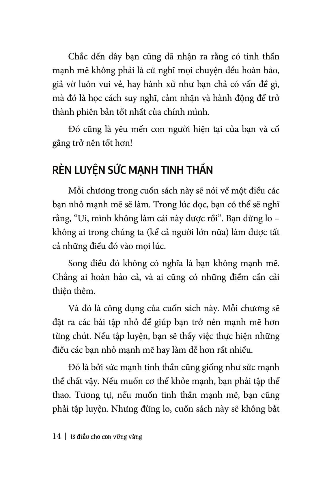 13 điều cho con vững vàng