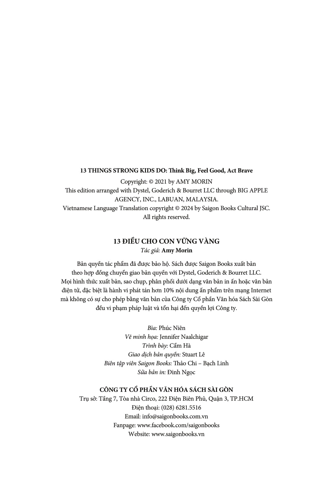 13 điều cho con vững vàng