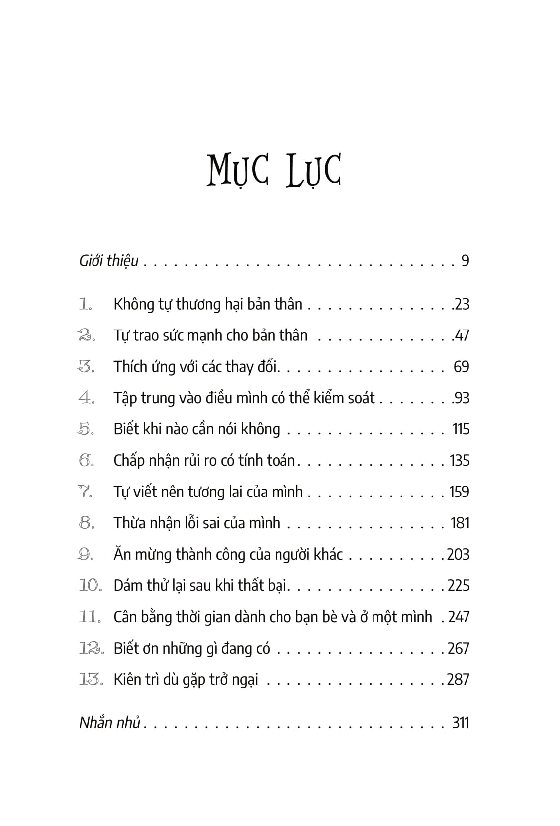 13 điều cho con vững vàng