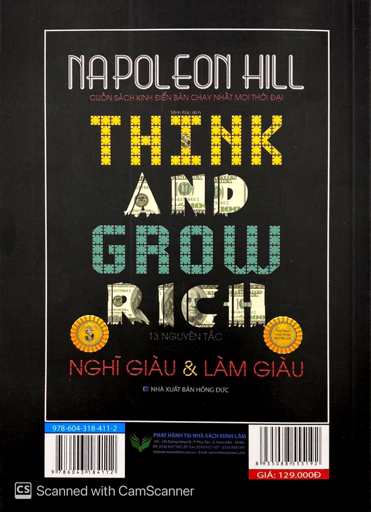 13 nguyên tắc nghĩ giàu & làm giàu (2021)