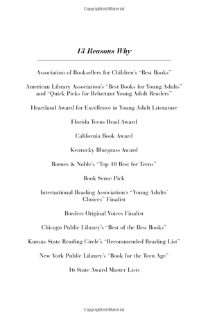 13 reasons why (paperback)