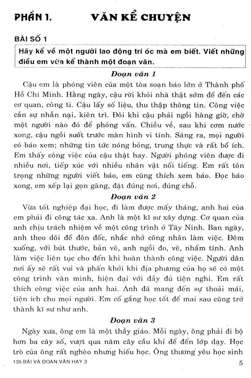 135 bài và đoạn văn hay 3