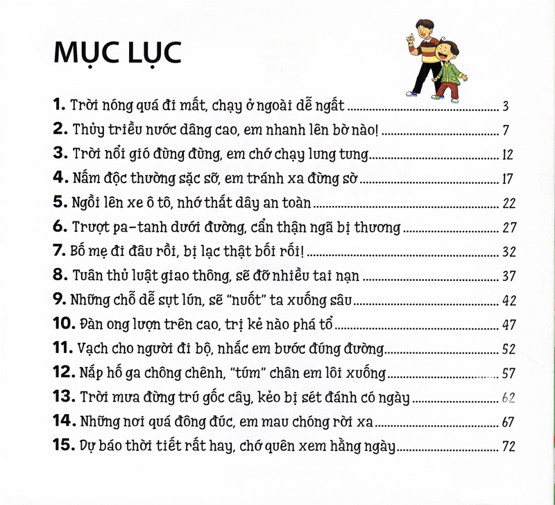 15 bài học an toàn cho bé - an toàn khi ra ngoài (tái bản 2023)