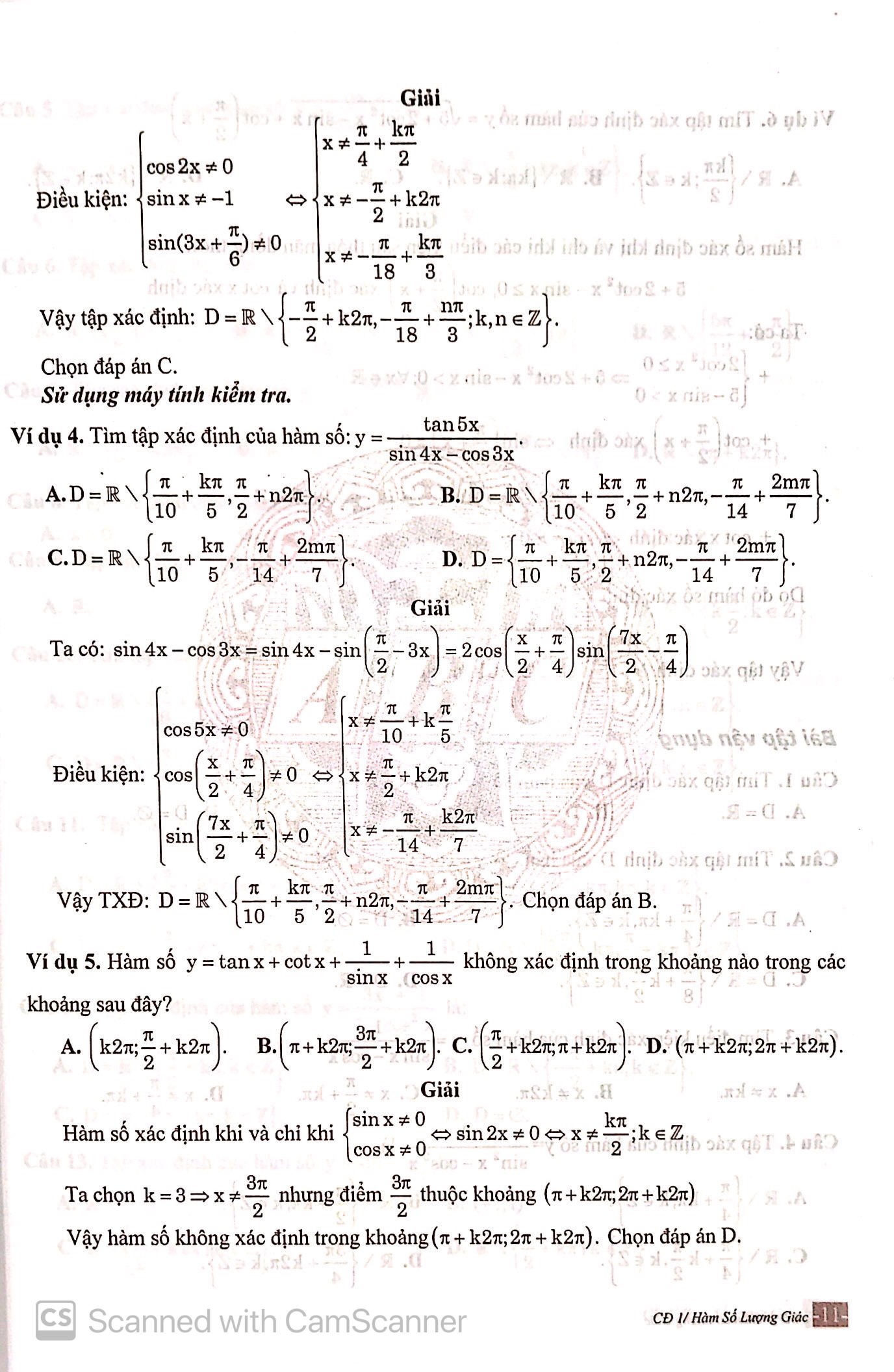15 chủ đề vận dụng & nâng cao toán trắc nghiệm 11