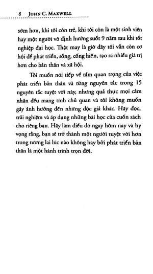 15 nguyên tắc vàng về phát triển bản thân (tái bản 2018)