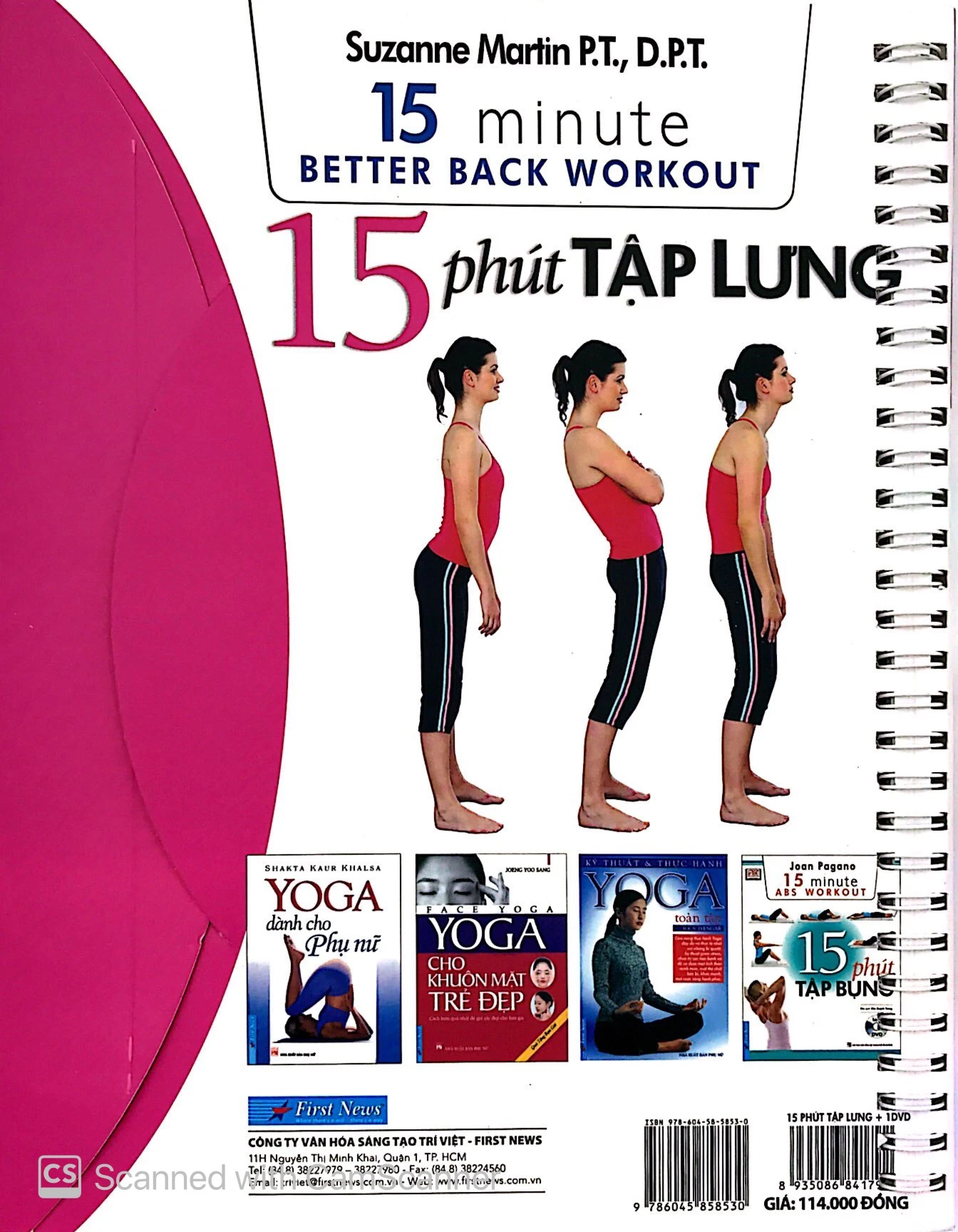 15 phút tập lưng - 15 minute better back workout (kèm dvd)