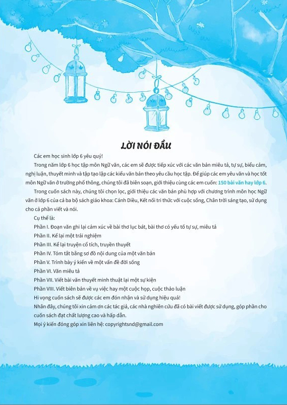 150 Bài Văn Hay Lớp 6