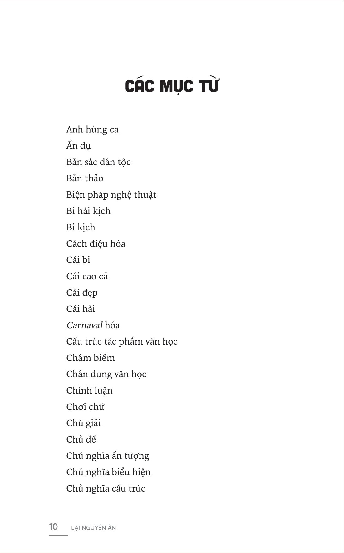 150 thuật ngữ văn học