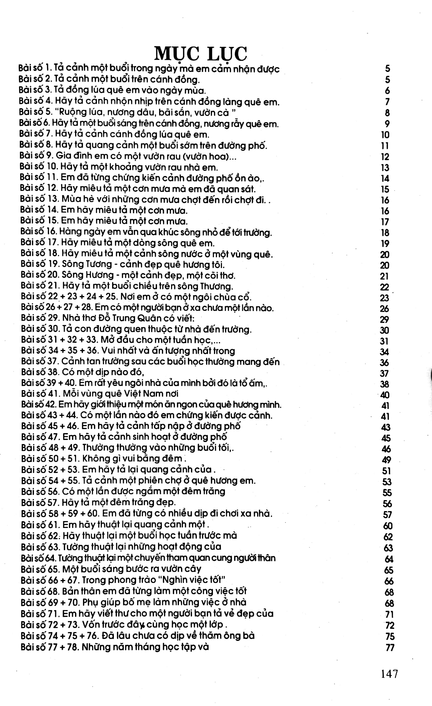 153 bài làm văn tiếng việt 5