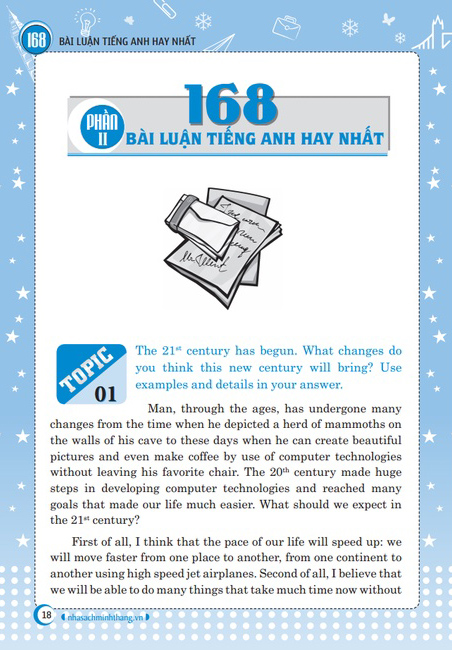 168 bài luận tiếng anh hay nhất (tái bản 2024)