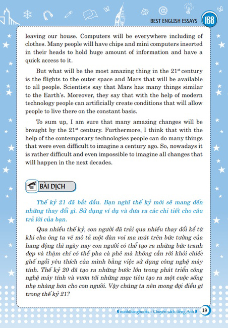 168 bài luận tiếng anh hay nhất (tái bản 2024)