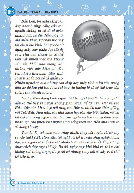 168 bài luận tiếng anh hay nhất (tái bản 2024)