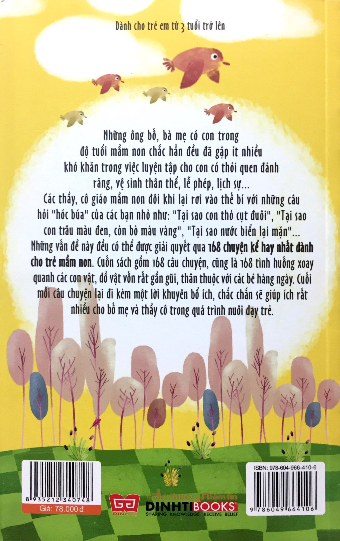 168 chuyện kể hay nhất dành cho trẻ mầm non (tái bản 2018)