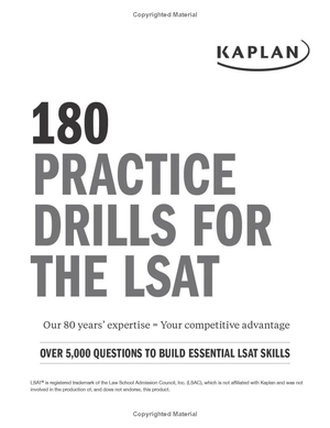 180 practice drills for the lsat: over 5000 questions to build essential lsat skills
